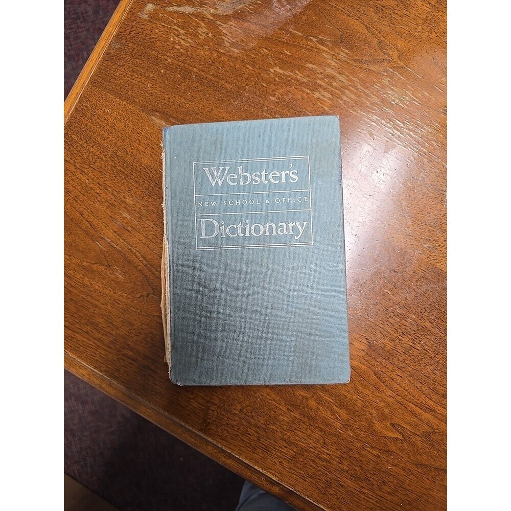 Websters New School & Office Dictionary 1959 Vintage Hardcover